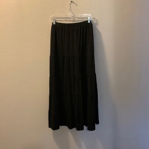 Super soft Chicos black maxi skirt
NWOT